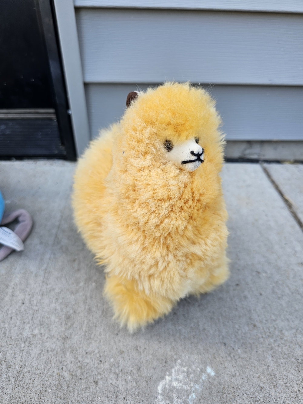 Yellow Plush Alpaca Stuffed Animal
